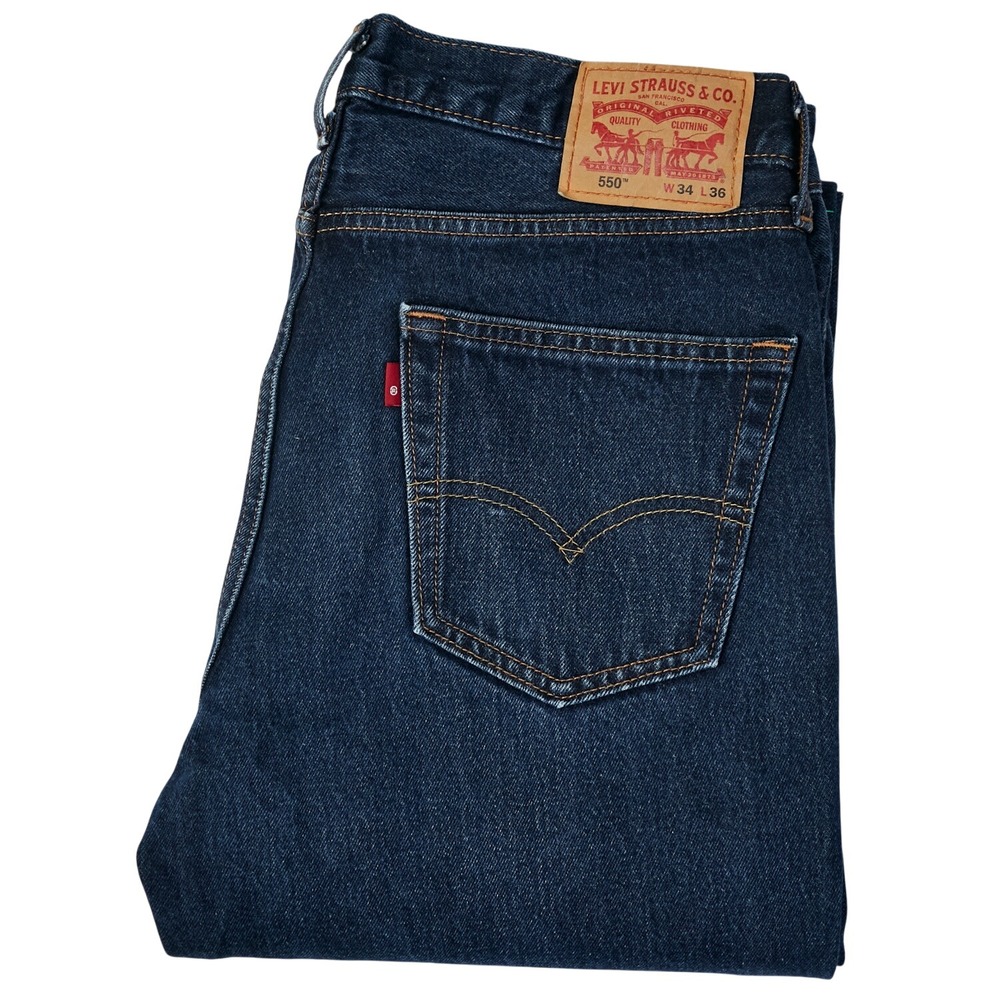 Levi's 550 Relaxed Fit Jeans Men's W34 L36 Denim Pants FITS 34x34.5